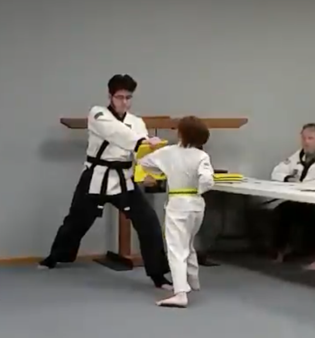 Winding up for the closed fist punch