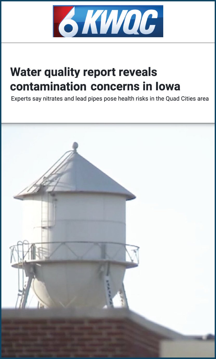 Water quality report reveals contamination concerns in Iowa