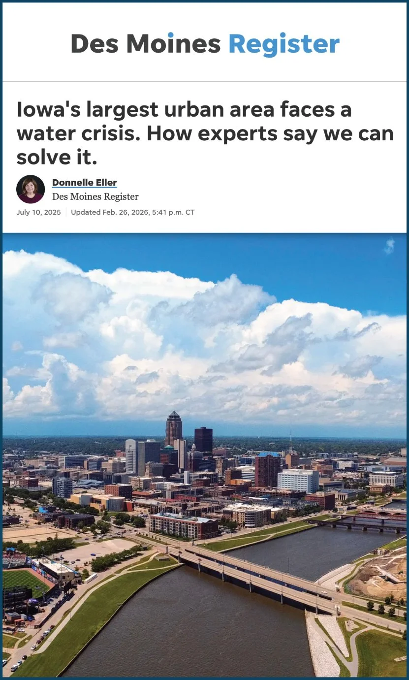 Iowa's largest urban area faces a water crisis. How experts say we can solve it.
