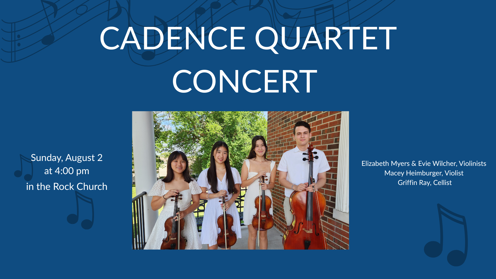 Cadence Quartet Concert