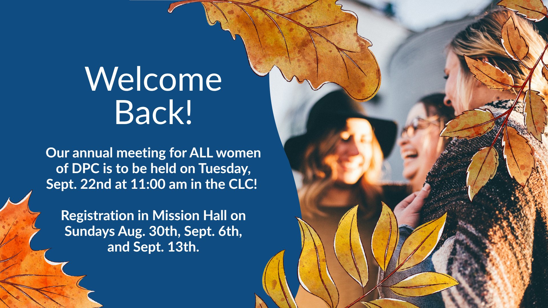 Women's Welcome Back Meeting
