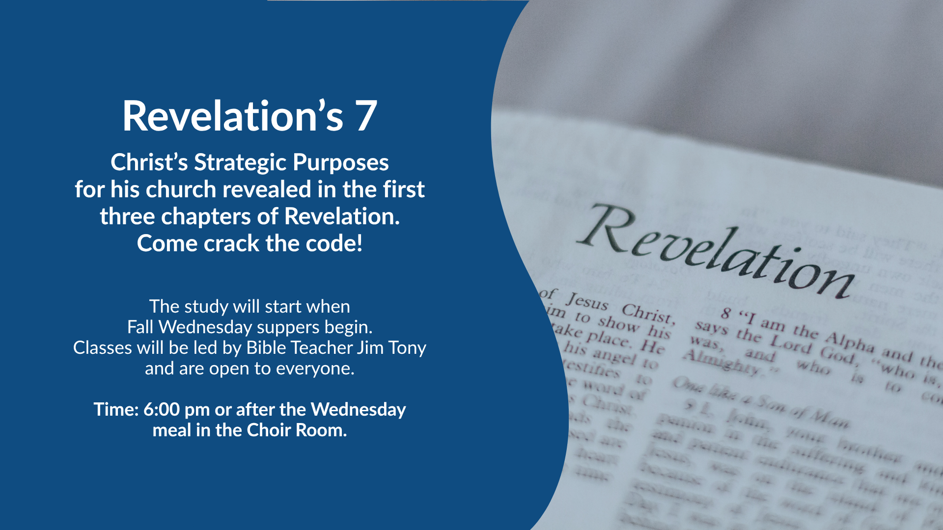 Revelation's 7 Class