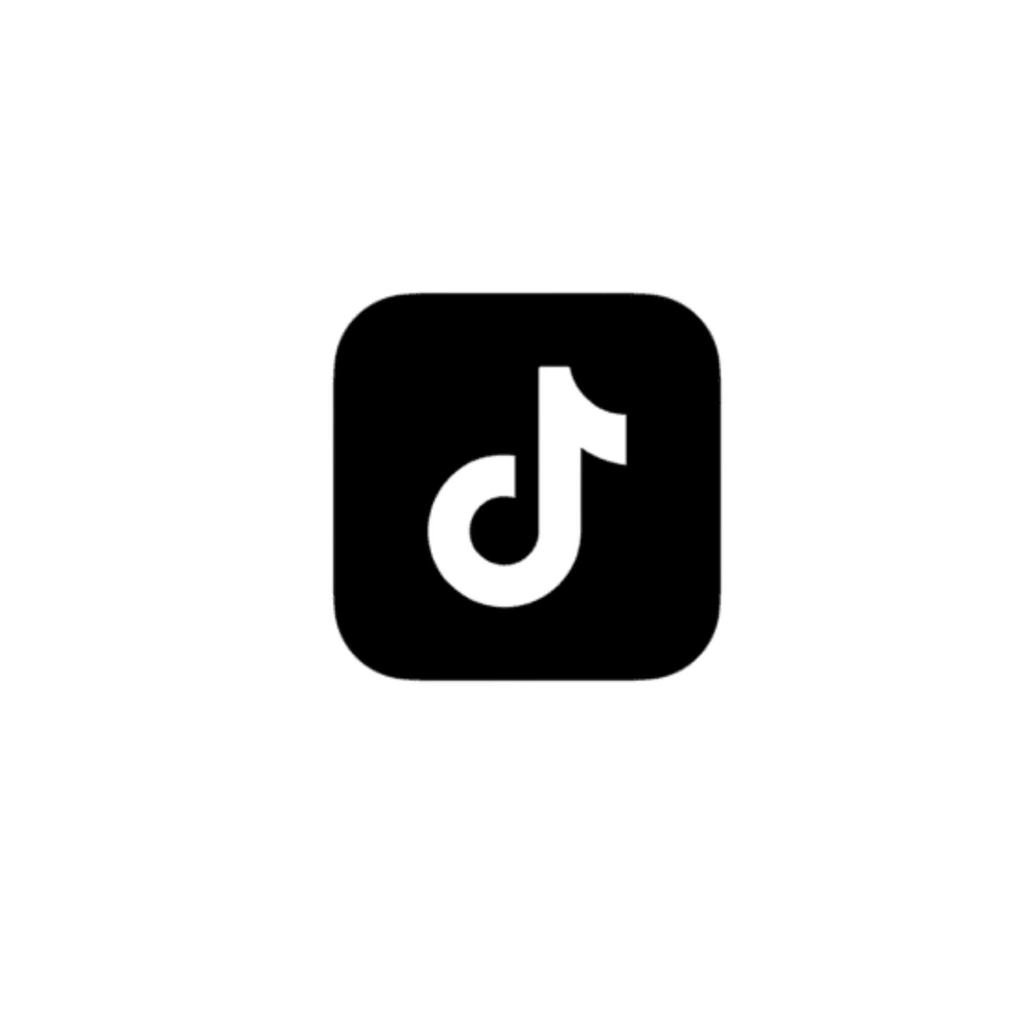 Black TikTok logo on a black background with white text reading 'For You.'