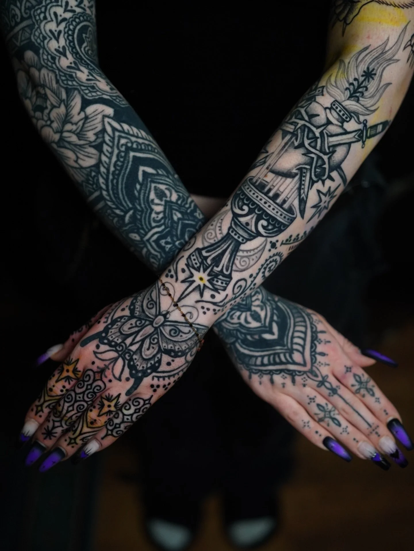 Shook off the Australian jet lag for a day before a 3-day bender back into Courteney&rsquo;s second sleeve. We&rsquo;ve been working together for 8 years now, building her sleeves and a handful of other pieces along the way.

Thnx for the trust, alwa