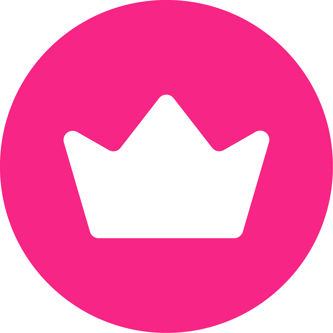 Confidence - Pink circle background with a white crown icon in the center.