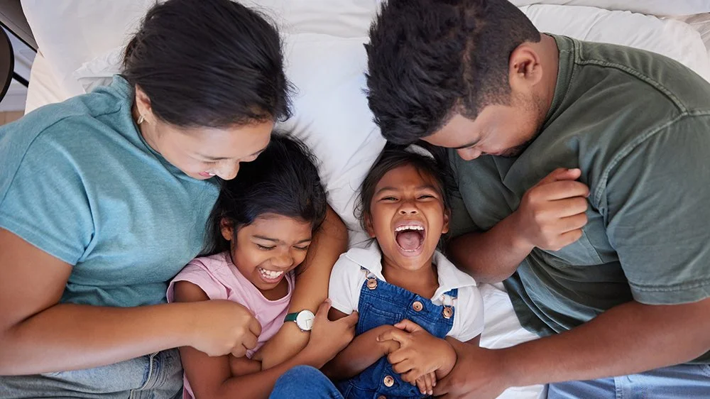Family spending time together, representing connection, communication, and family support