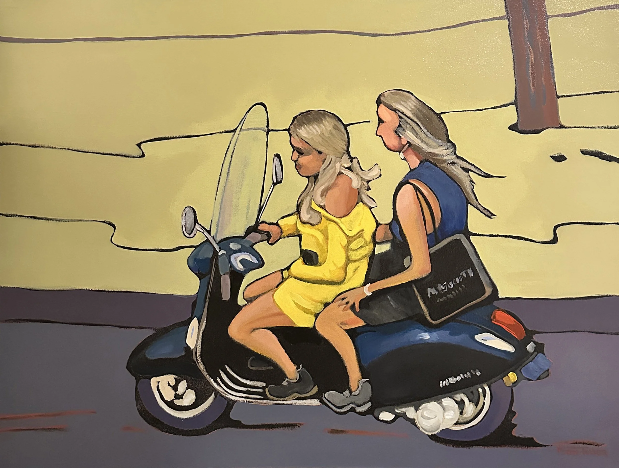 Scooter for Two, 36" x 48"