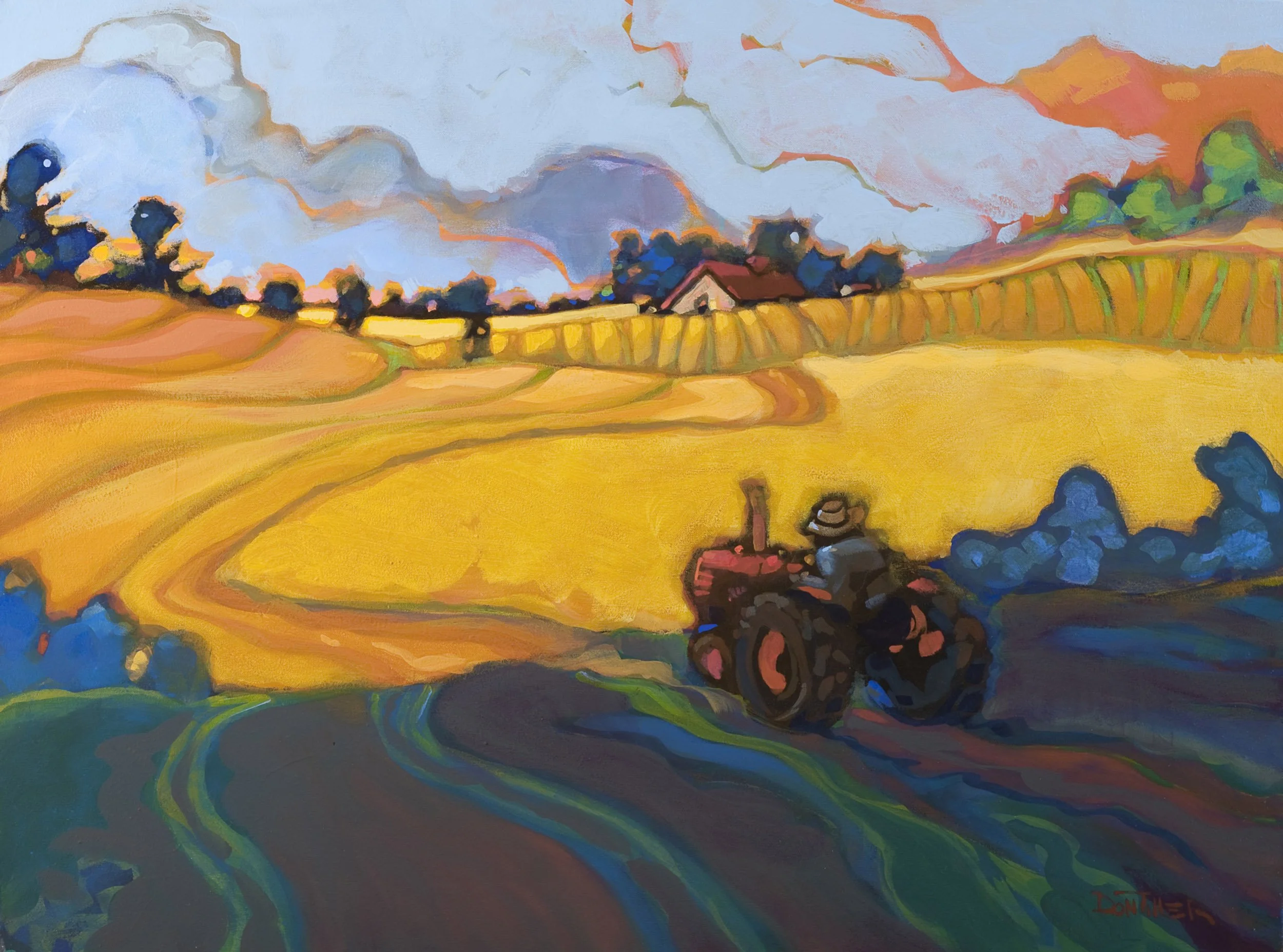 Straw Hat, 30" x 40"