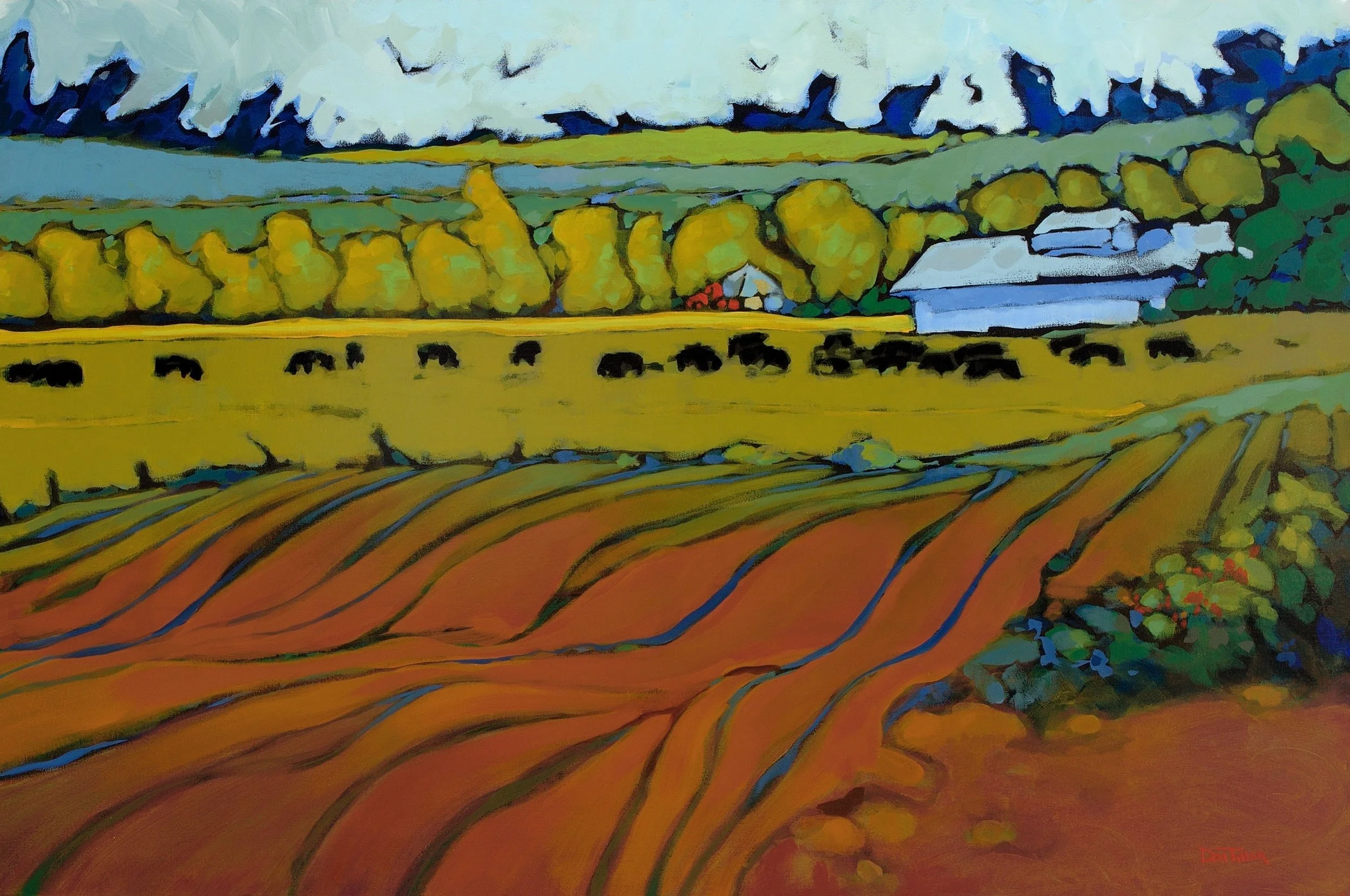 Grazing Line, 24" x 48"