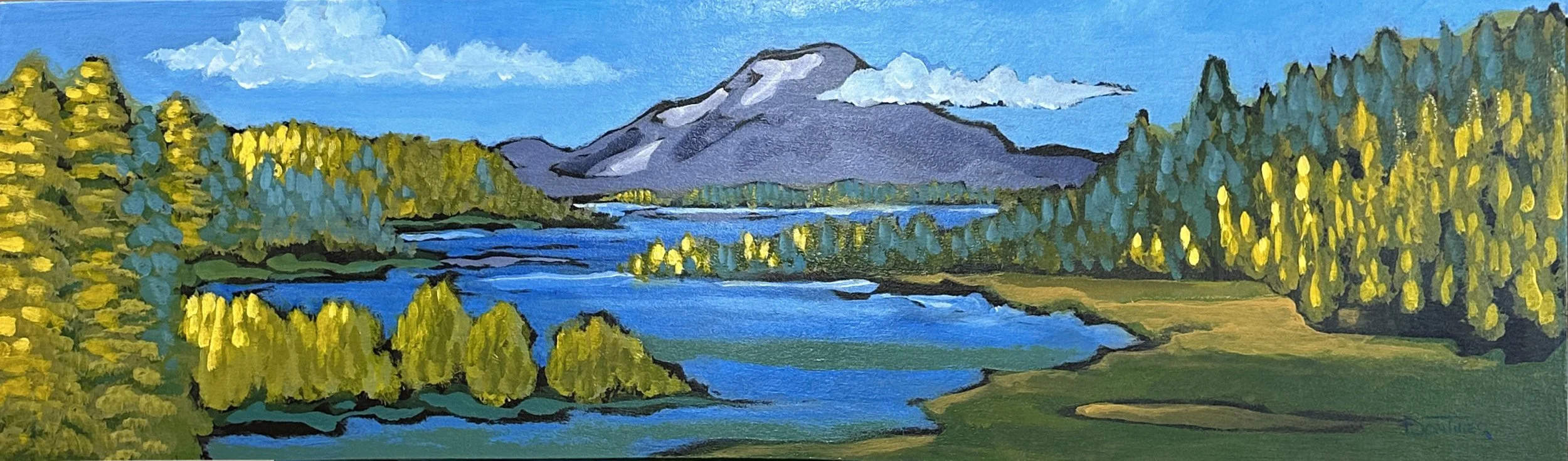 Mountain Memory, 14" x 36"