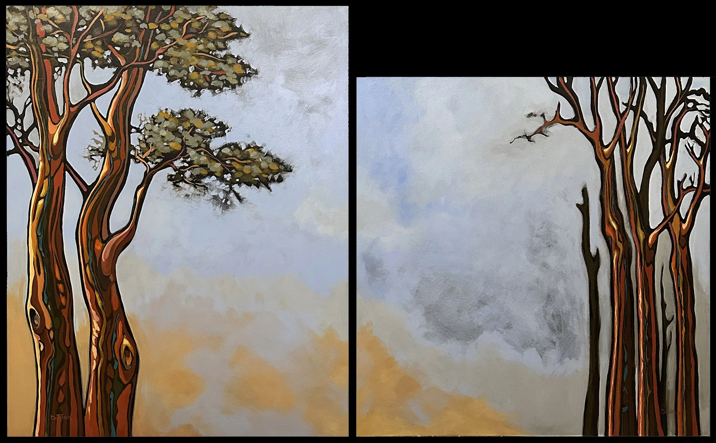 Wanna Dance, 1: 60" x 48" and 2: 48" x 48"