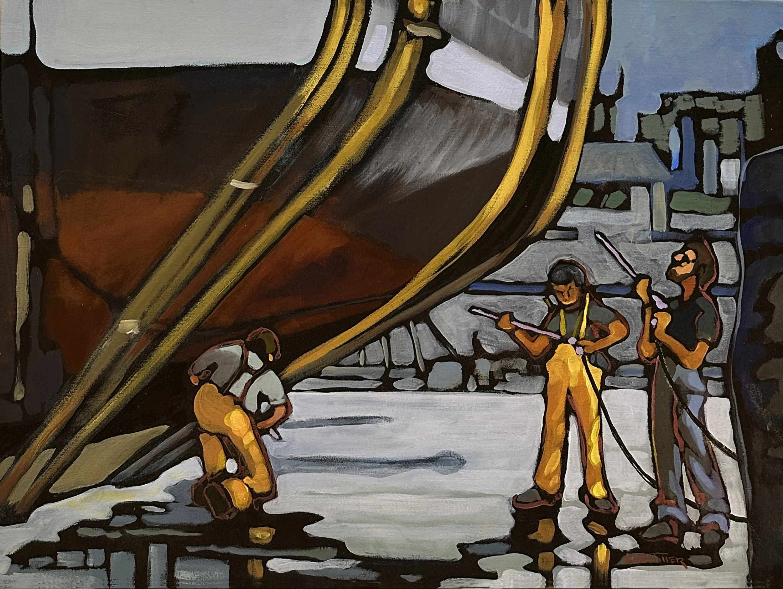 Boat Belly, 30" x 40"