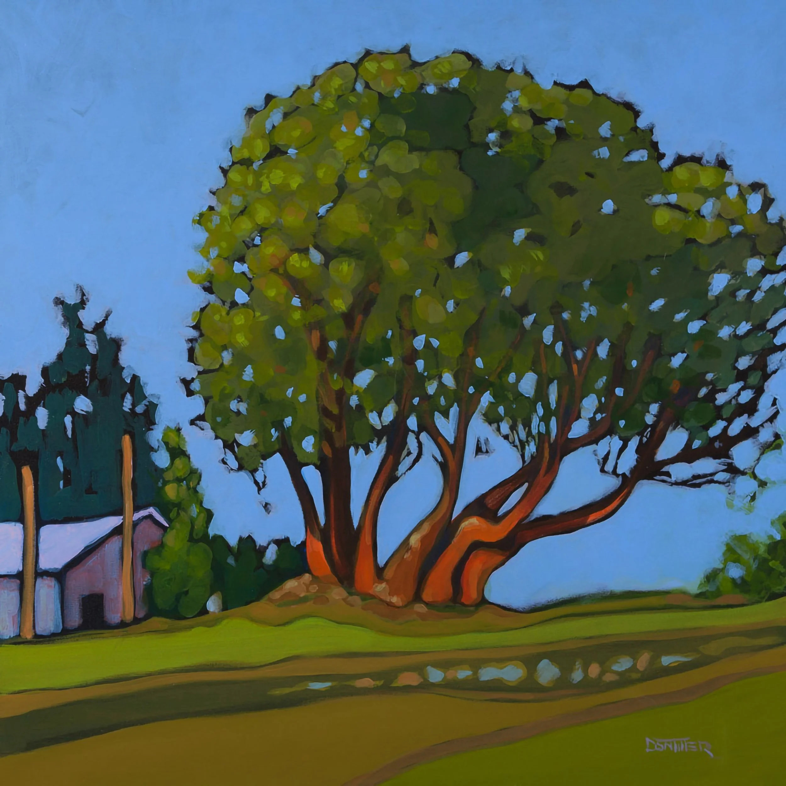 Standing Guard, 36" x 36"