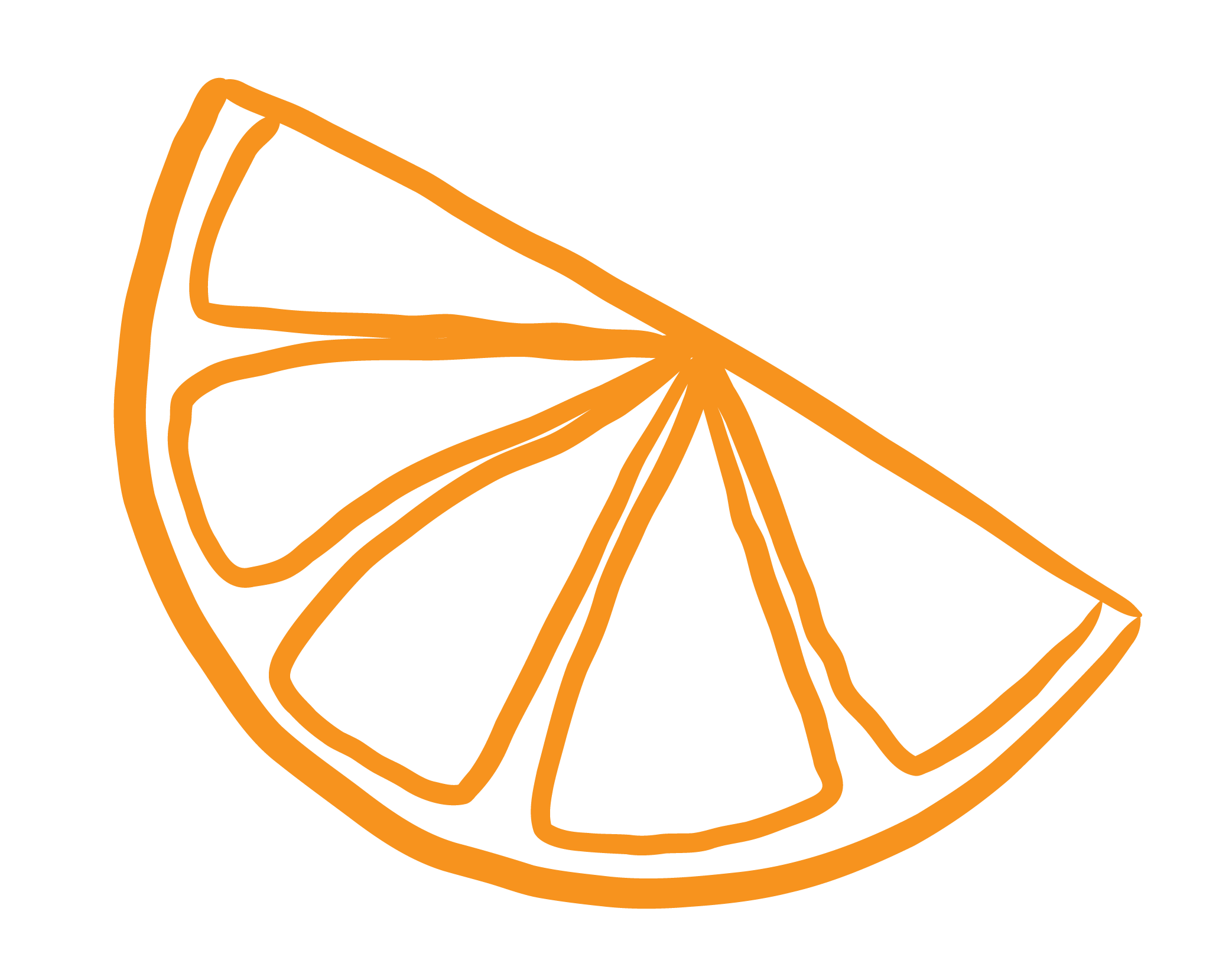 Illustration of a lemon slice.