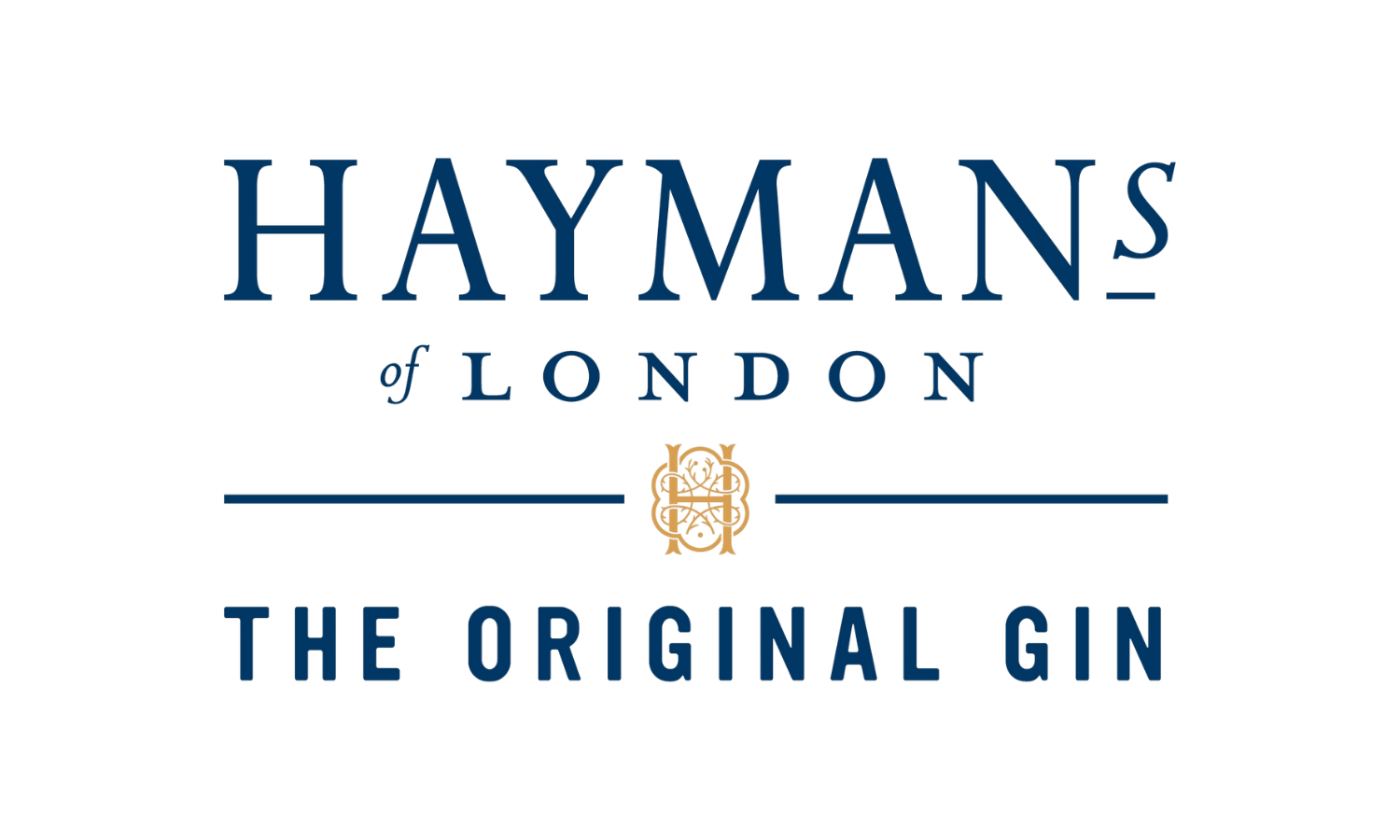 Haymans of London logo with text 'The Original Gin' and a decorative emblem in the center