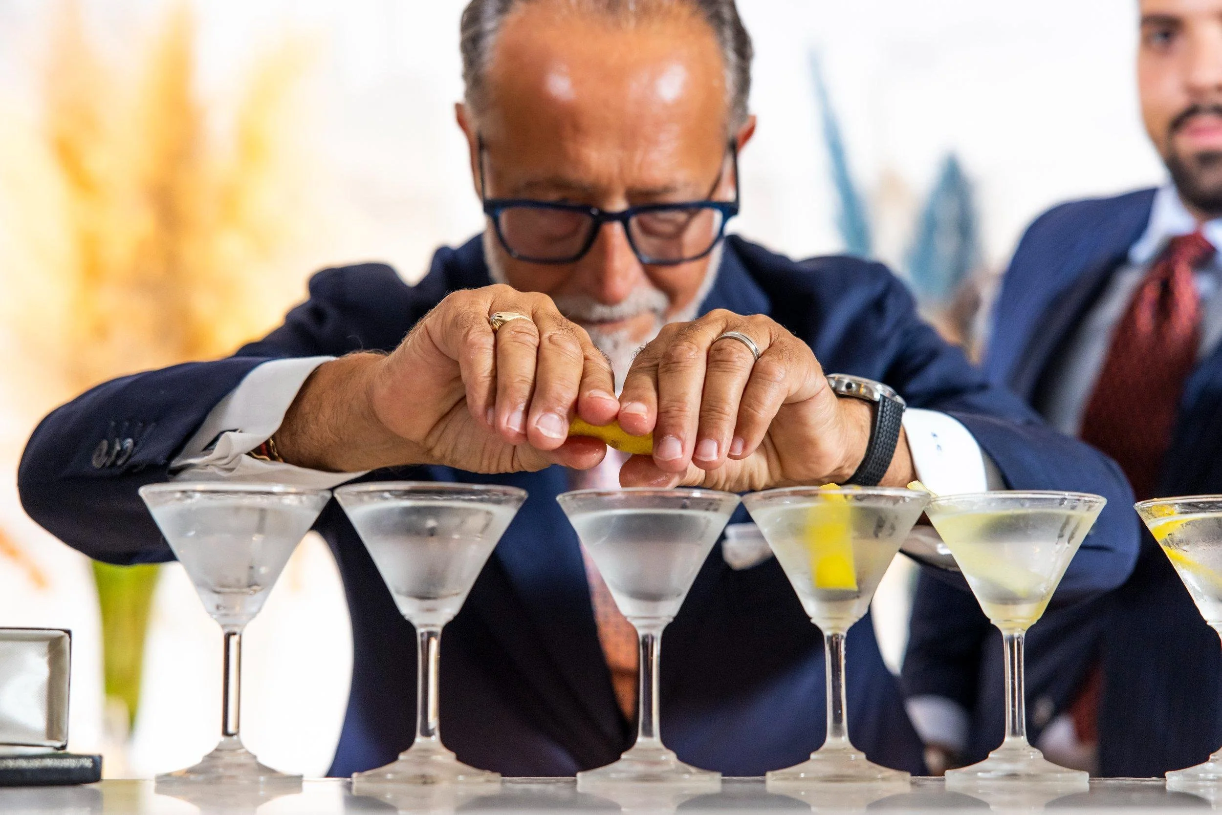 Salvatore Calabrese making martinis at Martini Expo.