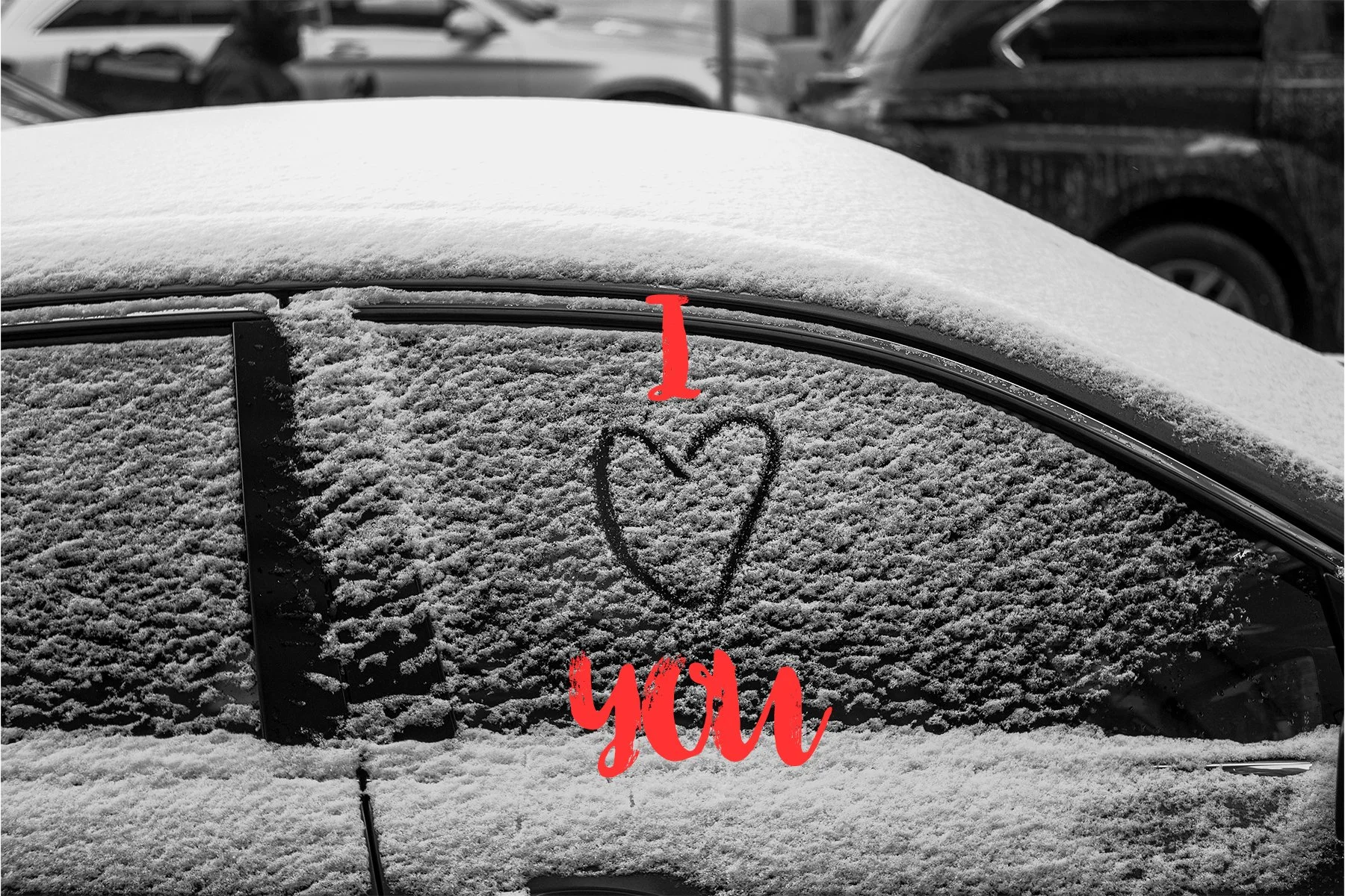 Snow Heart Postcard