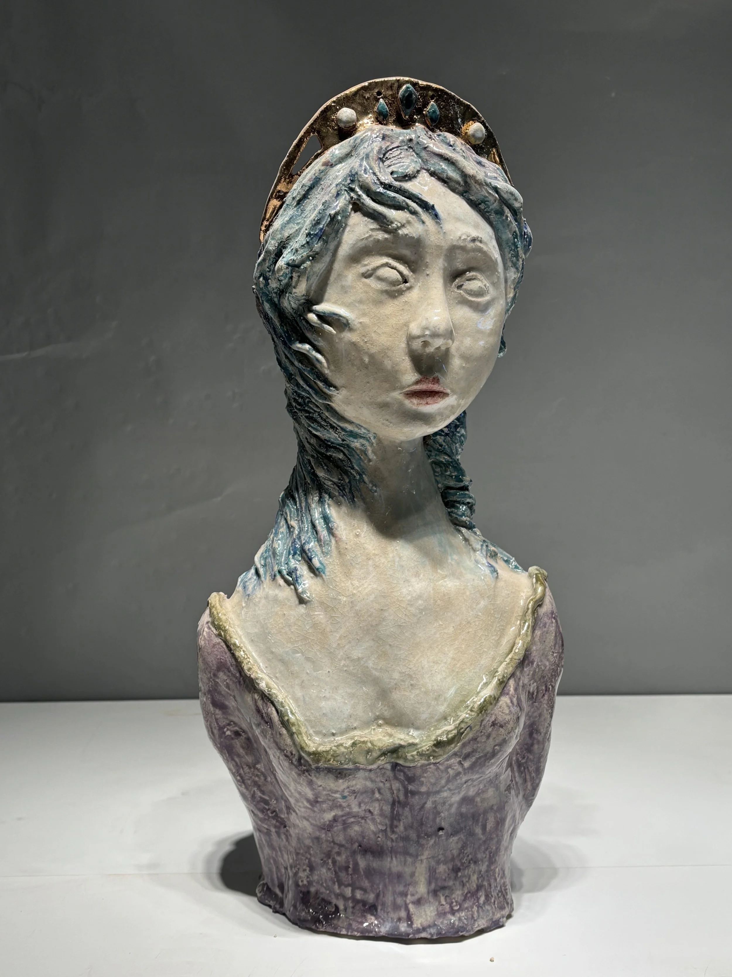 Cosmic Princess,
20 x 10 x 8 in, Clay, 2024

