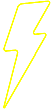 Yellow lightning bolt icon