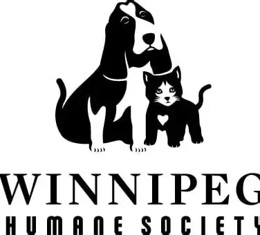 Logo of Winnipeg Humane Society featuring a dog and a cat