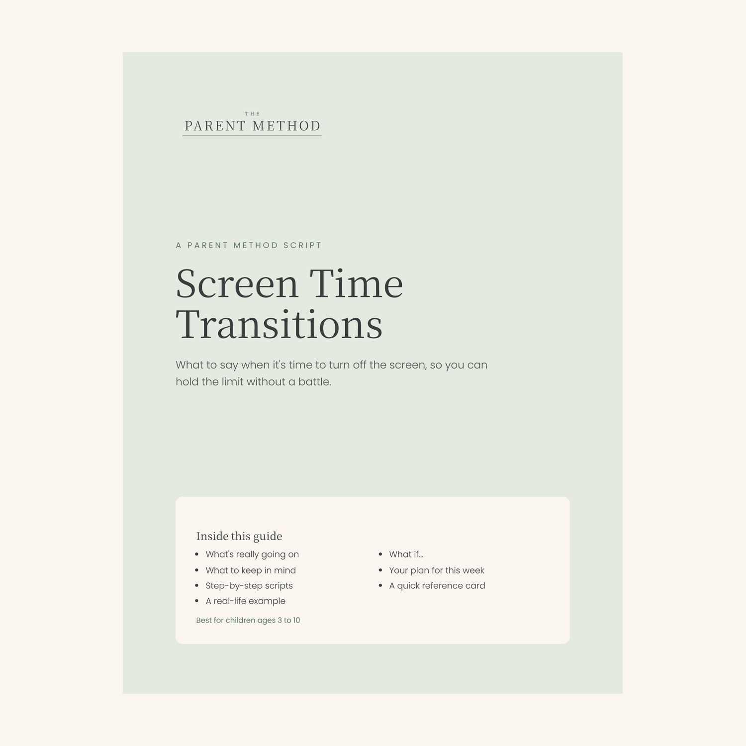 Screen Time Transitions Script