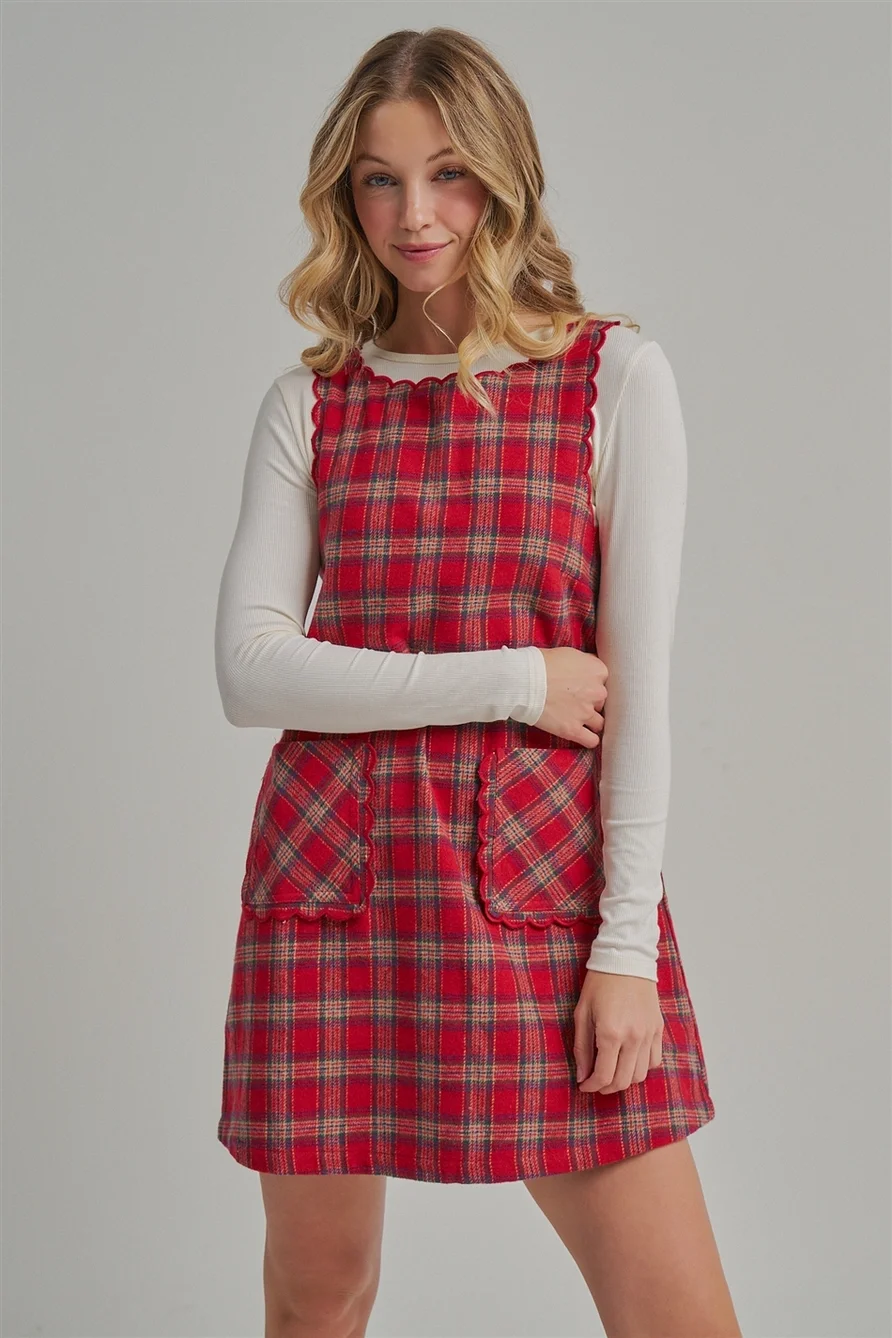 "Oh Biscuits" Flannel Holiday Dress