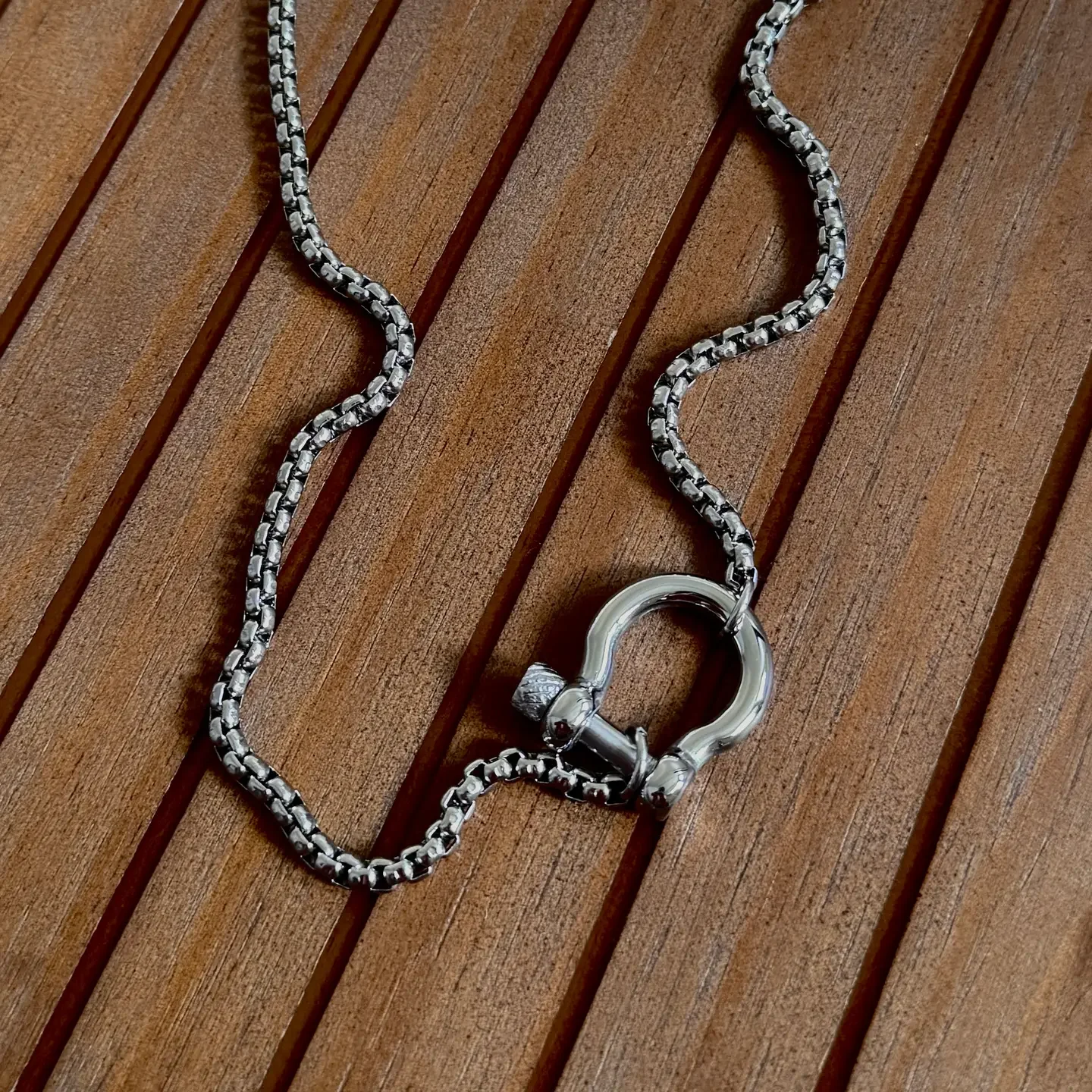 Horseshoe Carabiner Necklace