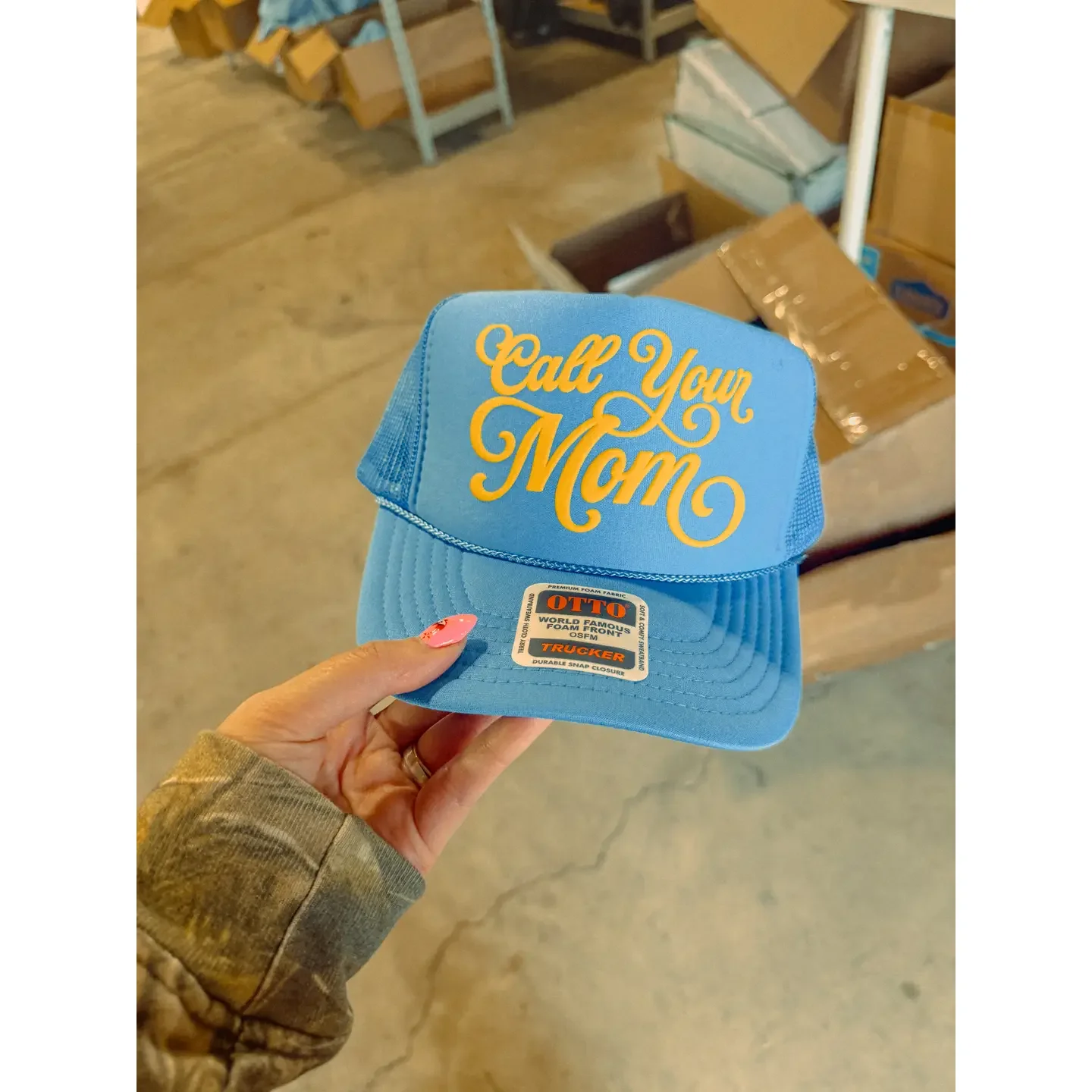 Call Your Mom Trucker Hat
