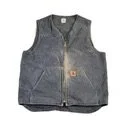 Vintage 90s Carhartt Sherpa Lined Work Vest - Mens Large Tall