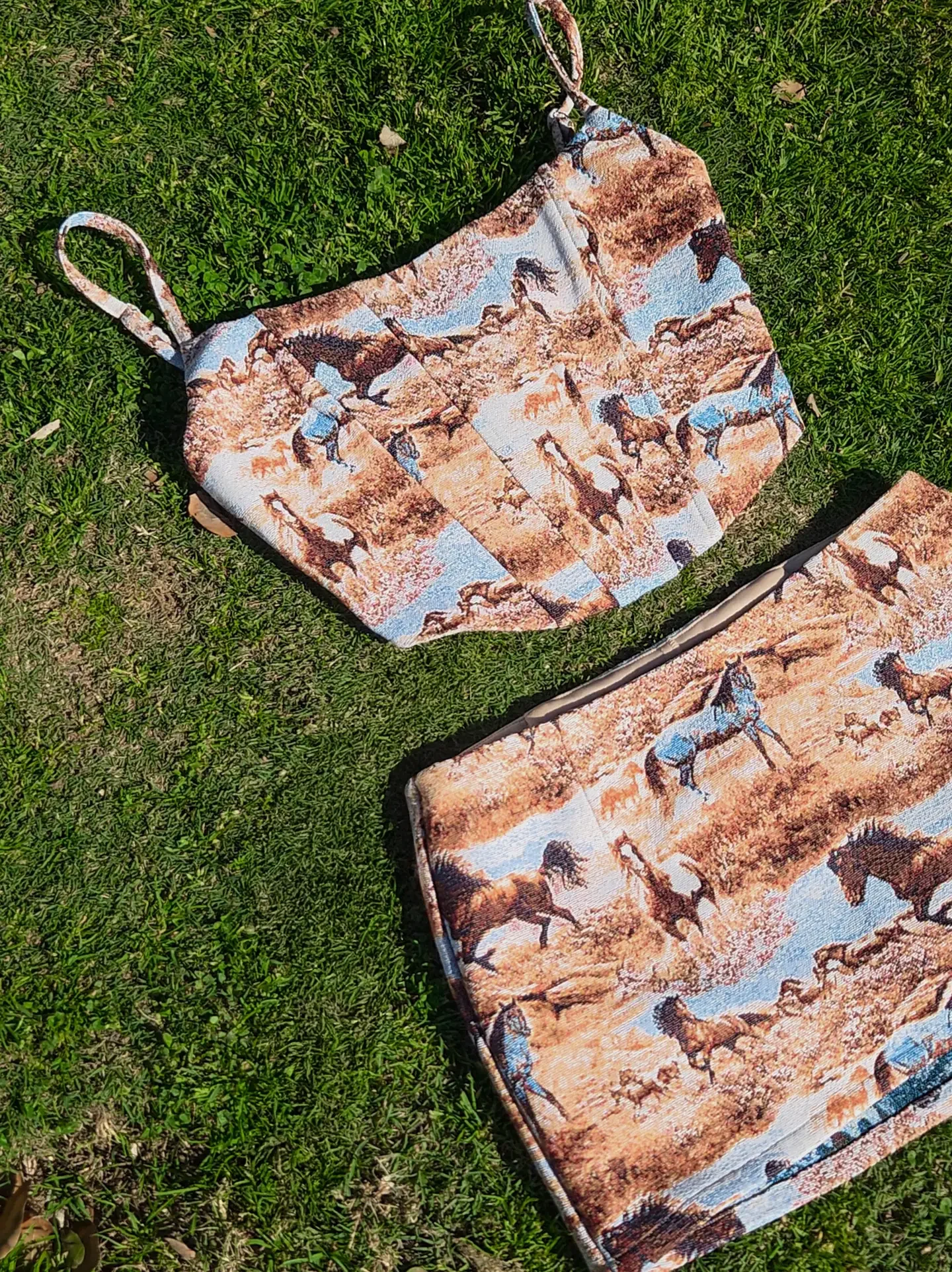 Django Tapestry Horse Print Corset