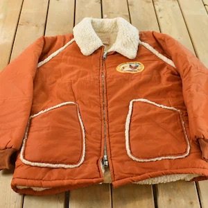 Vintage 1980s Upstream Rodeo Western Riders Sherpa Lined Jacket