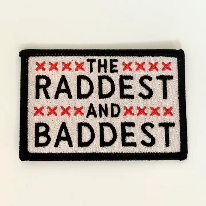 The Raddest Vintage Style Embroidered Iron On Patch