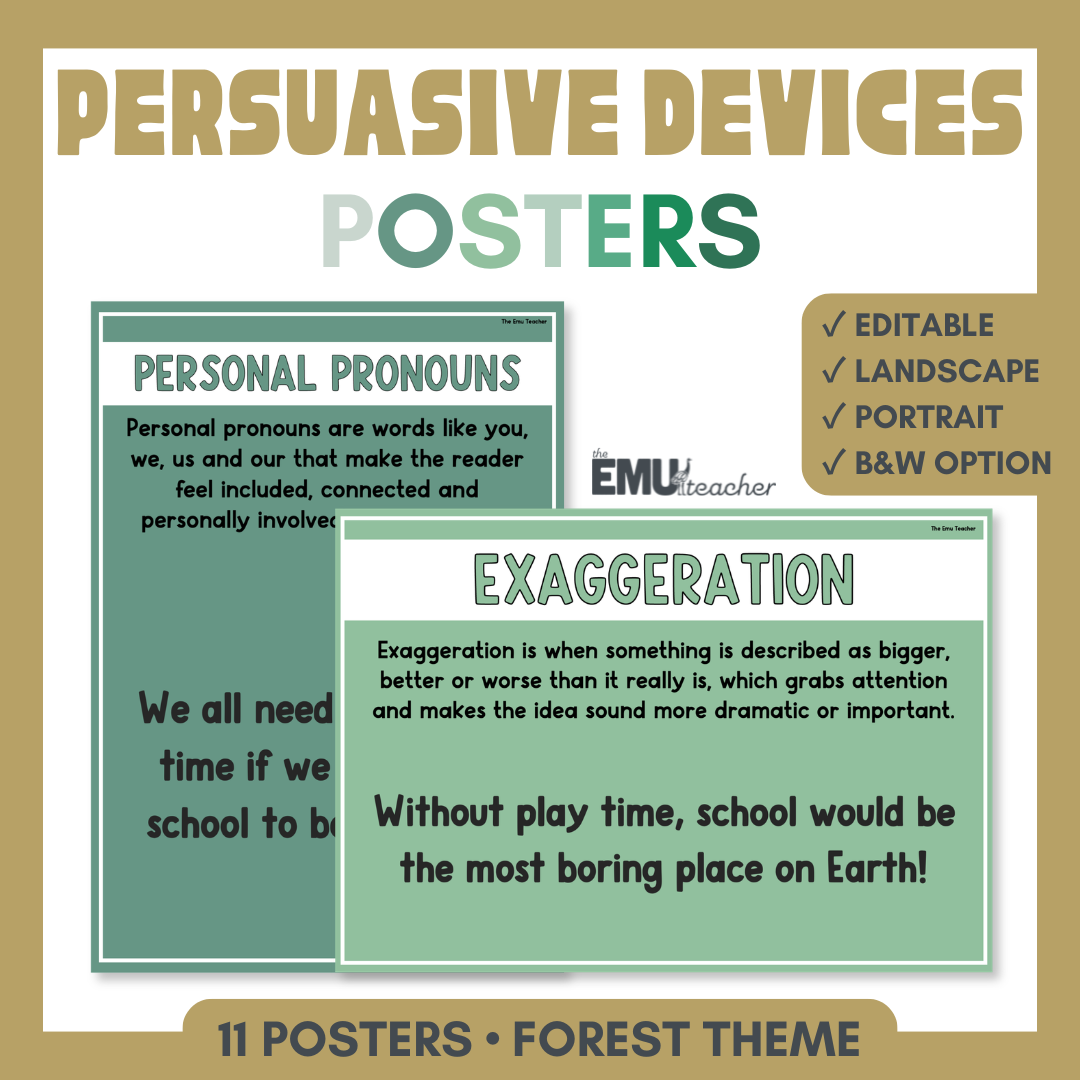 Persuasive Devices Posters | Forest