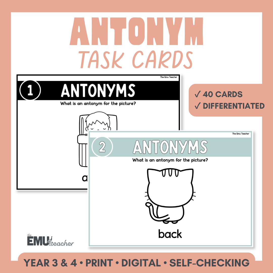 Antonym Task Cards