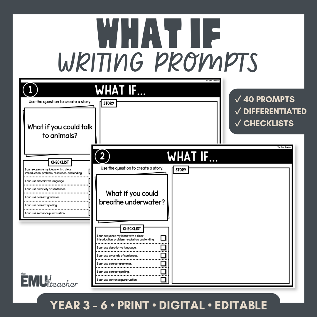 What If...? Imaginative Writing Prompts | Story & Narrative Writing Activity