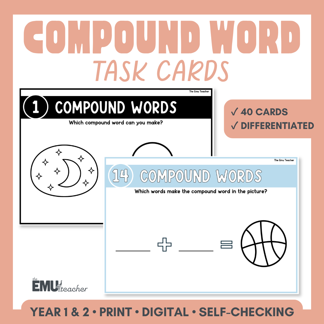 Compound Words Task Cards