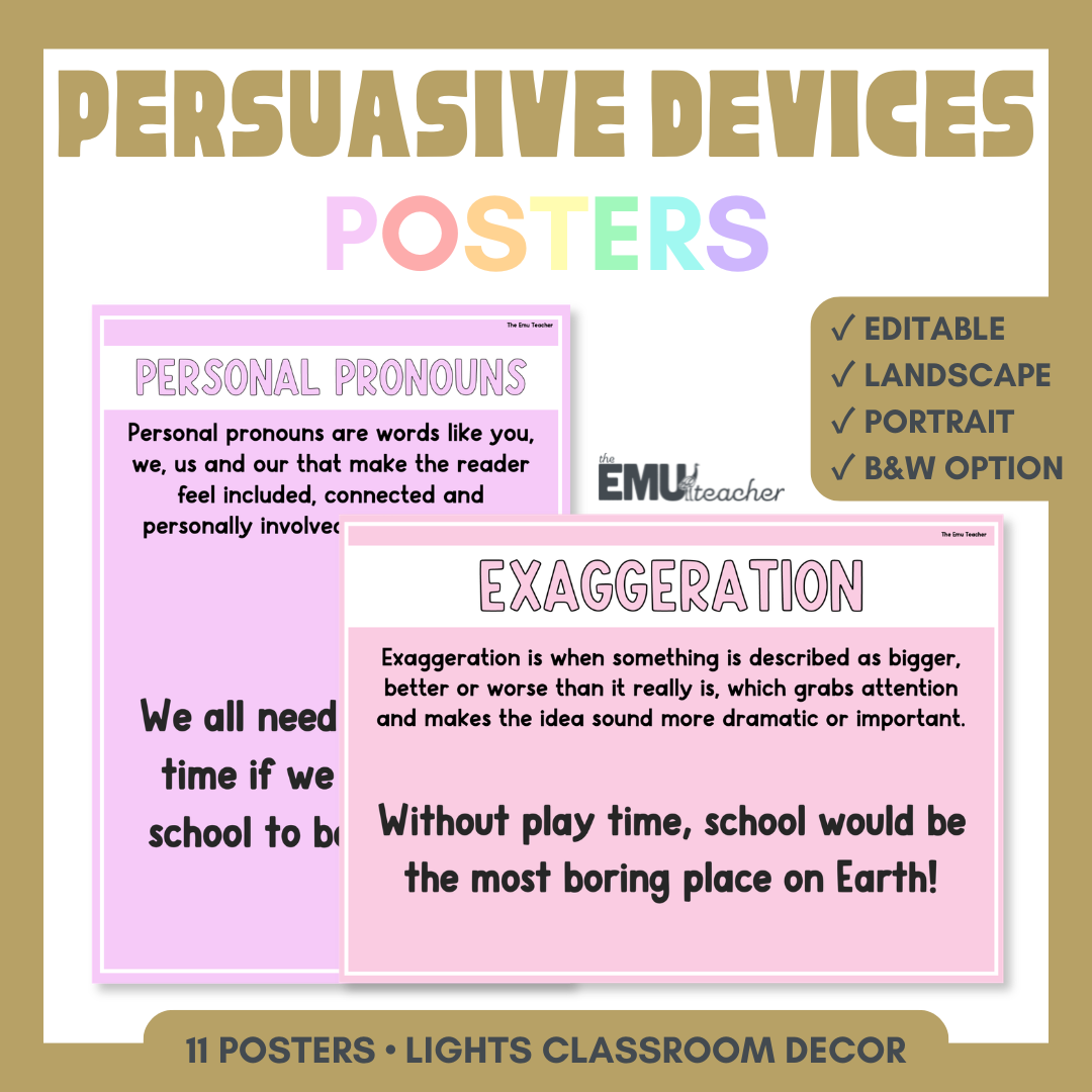 Persuasive Devices Posters | Lights