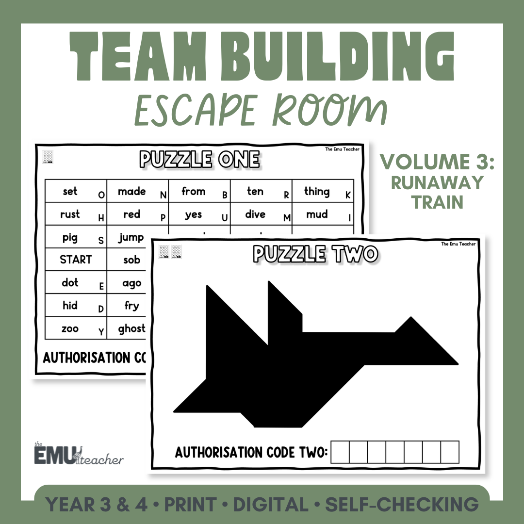 Year 3 & 4 Team Building Escape Room | Back To School Activities Volume 3