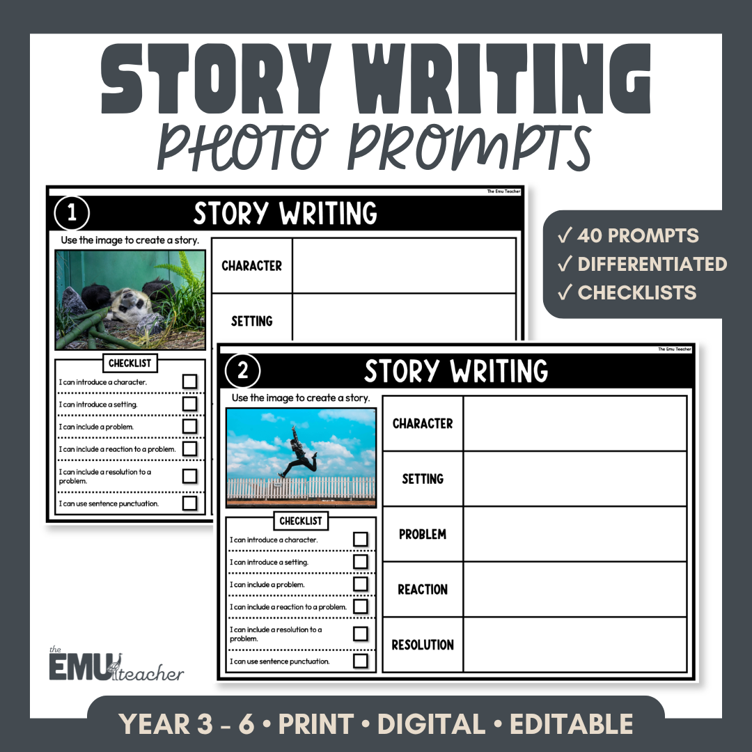 Story Writing Picture & Photo Prompt Cards | Narrative Writing Activity