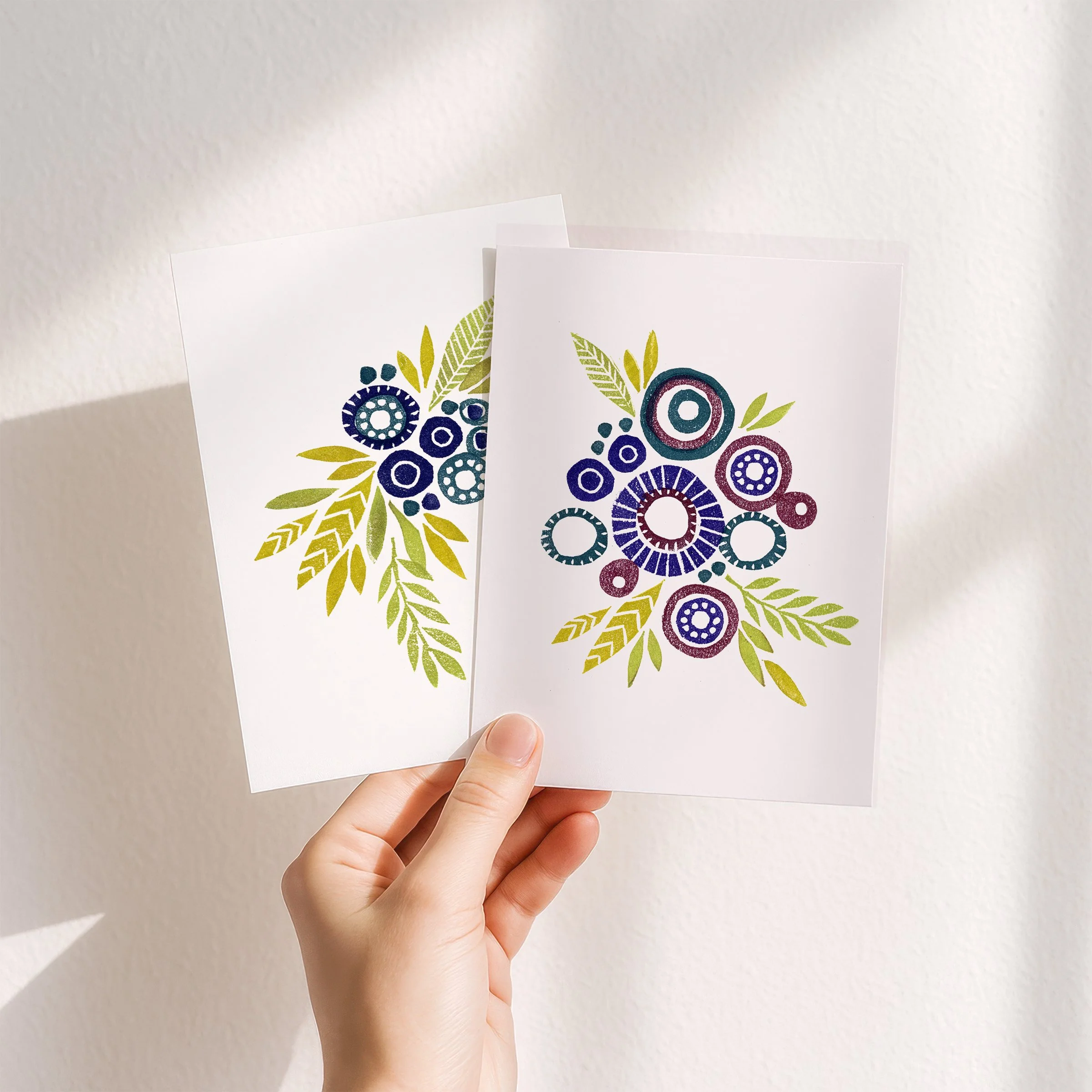 Petite Purple Florals - Art Prints