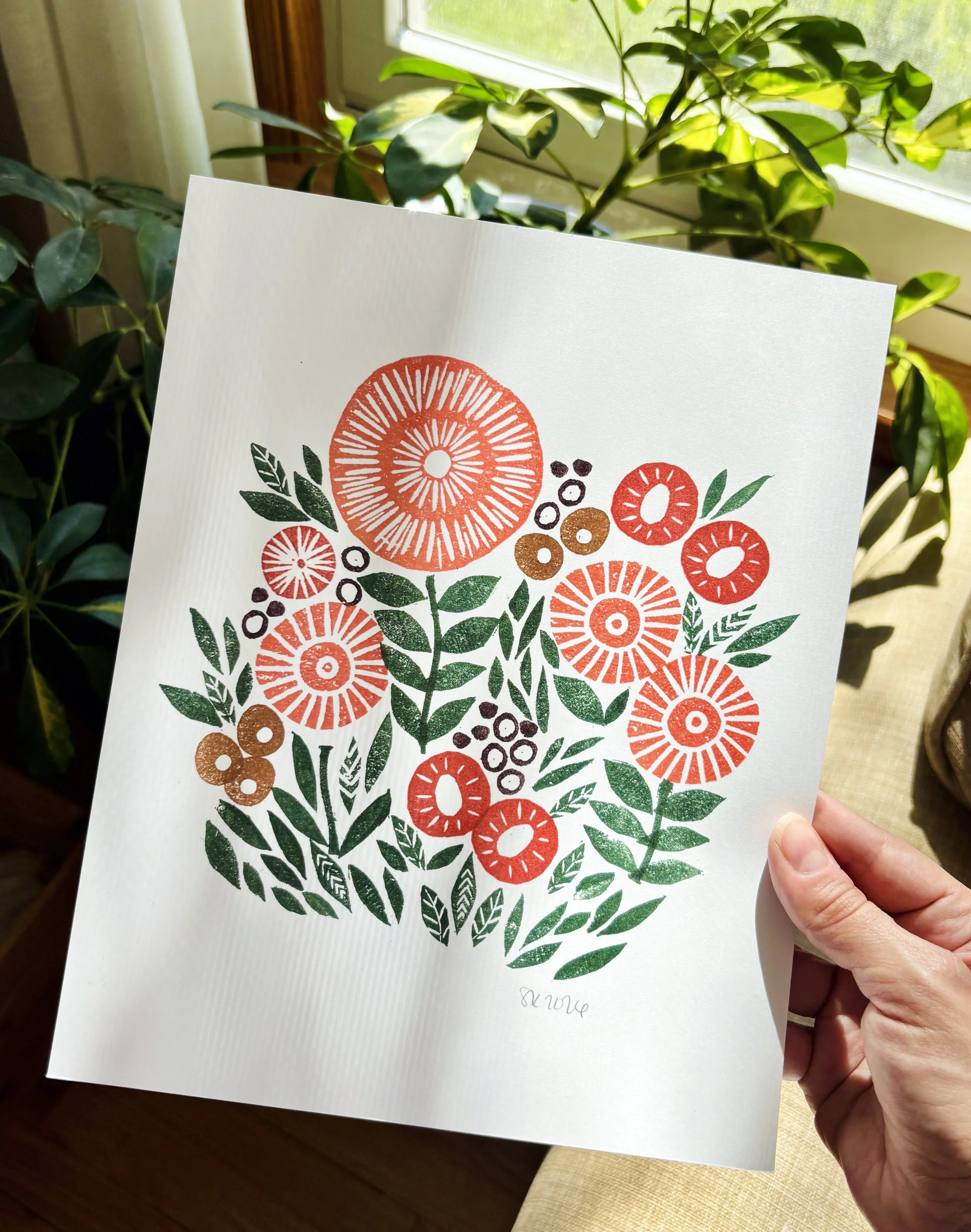 Marigold Garden - Art Print