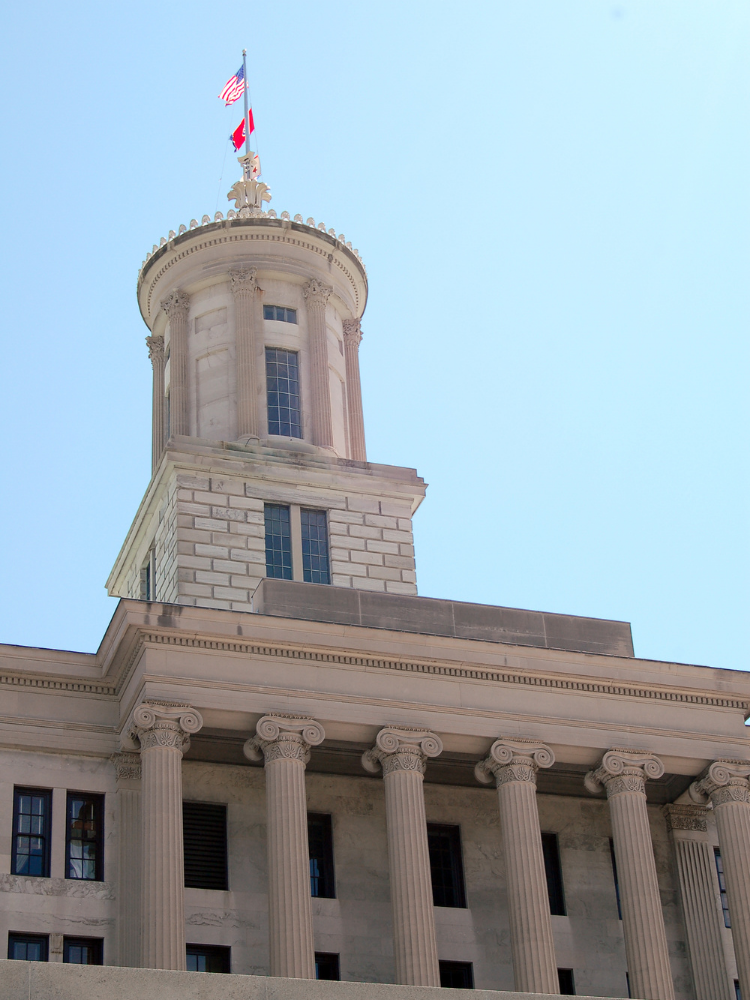 Tennessee state capitol building representing prison reform legislation and advocacy efforts
