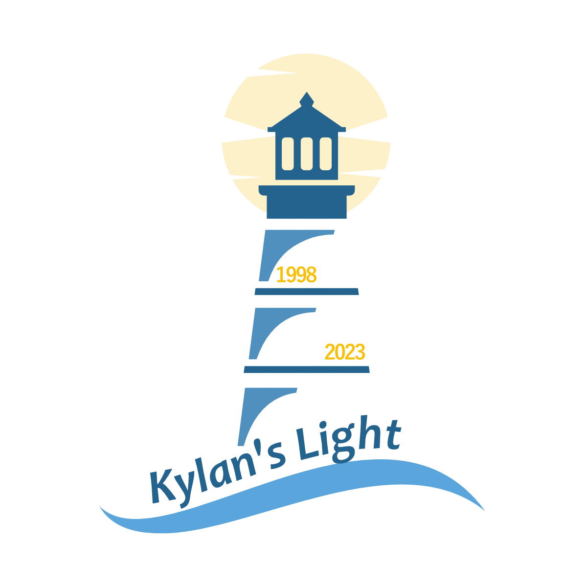 Illustration of lighthouse symbol representing guidance, hope, and advocacy in the Kylan’s Light mission