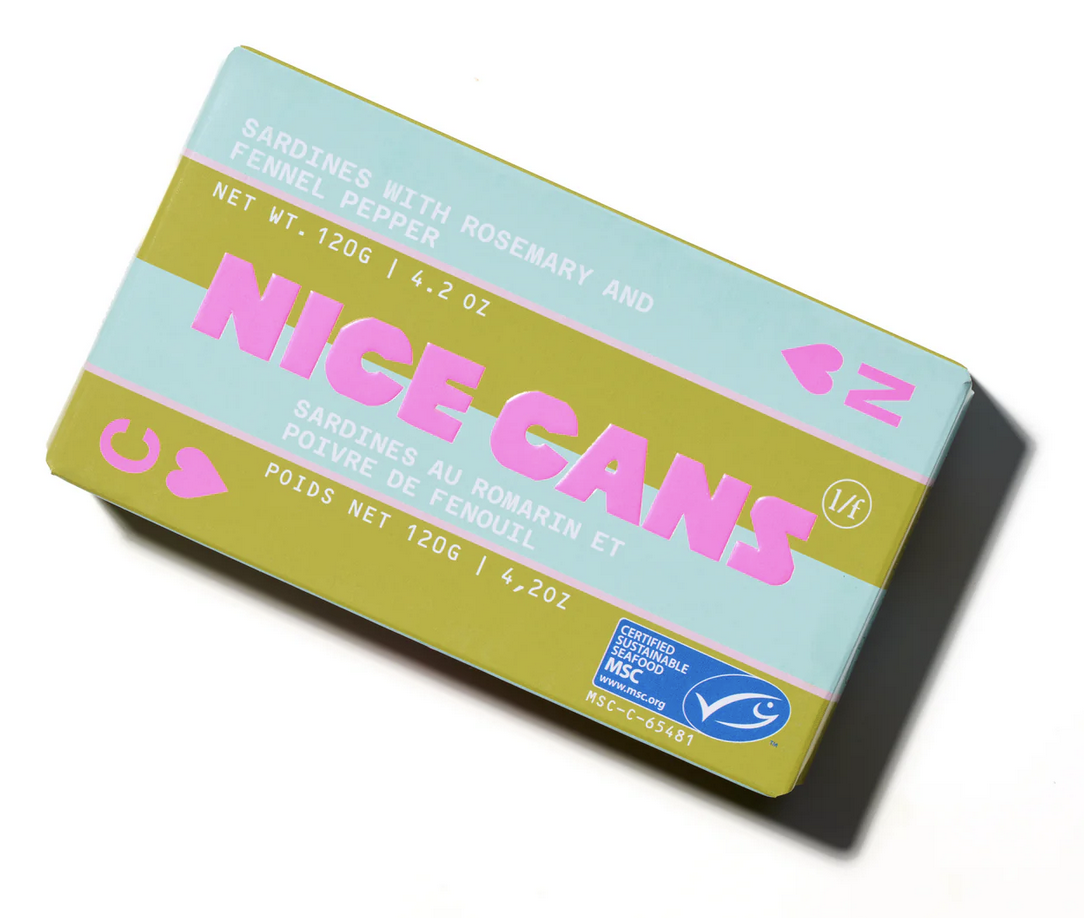 Nice Cans Sardines with Wild Rosemary and Fennel