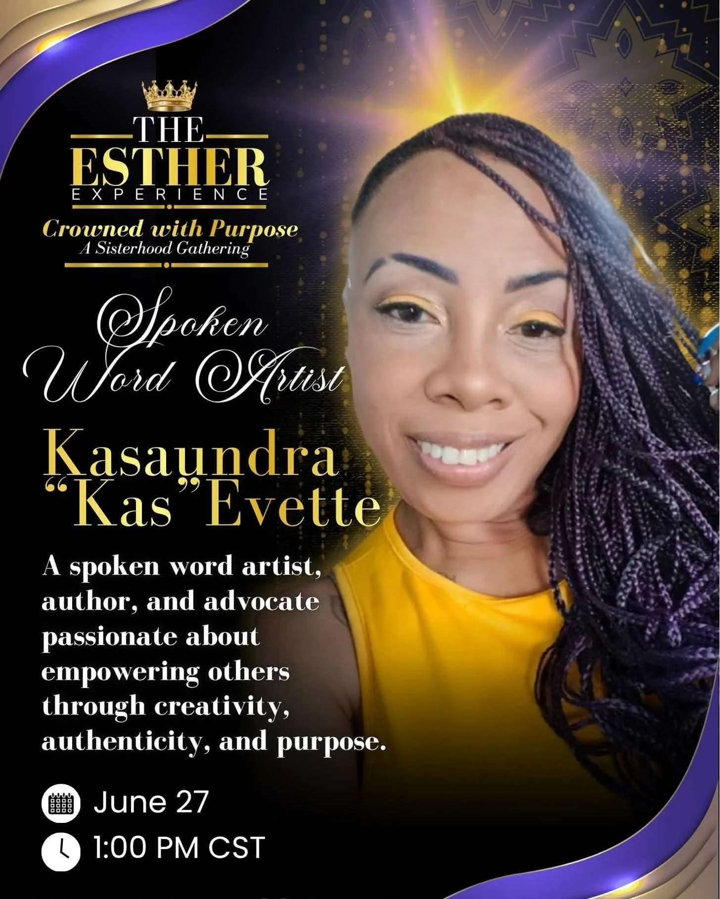Wrapping in God's Love Esther Experience, poetry performance in Killeen, Tx 