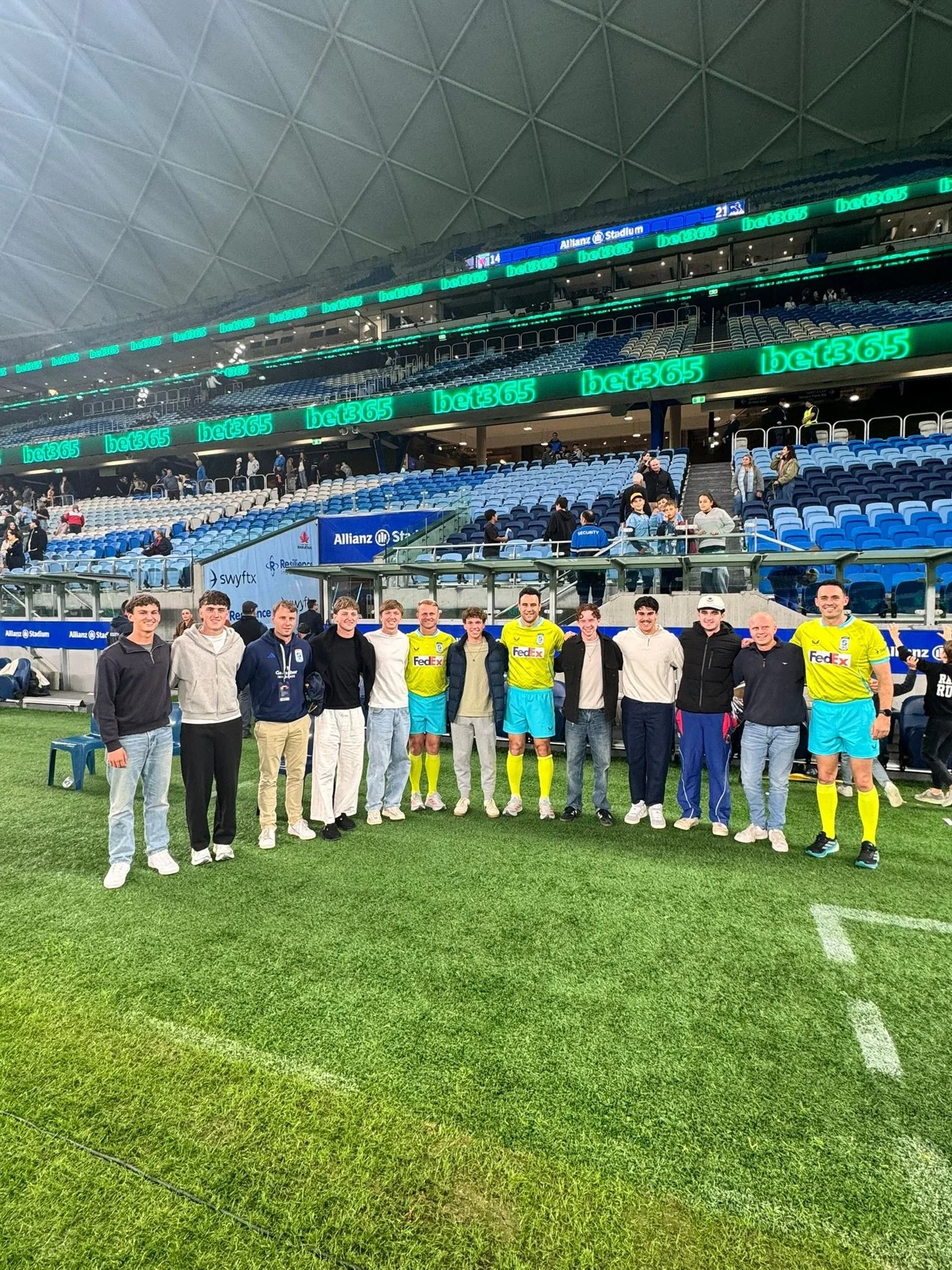 The next generation of Australian referees. So good to be able to have the next gen sit in and ask questions post game and keep you on your toes 🏉