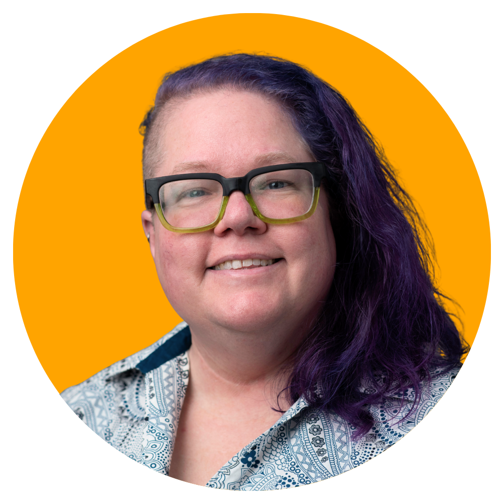 A generic, round user profile icon with a white silhouette of a person on an orange background.