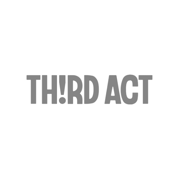 Black background with gray text that says "Third Act".