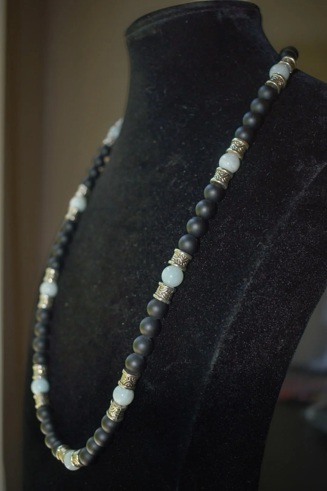 Refined- Black Onyx & Aquamarine