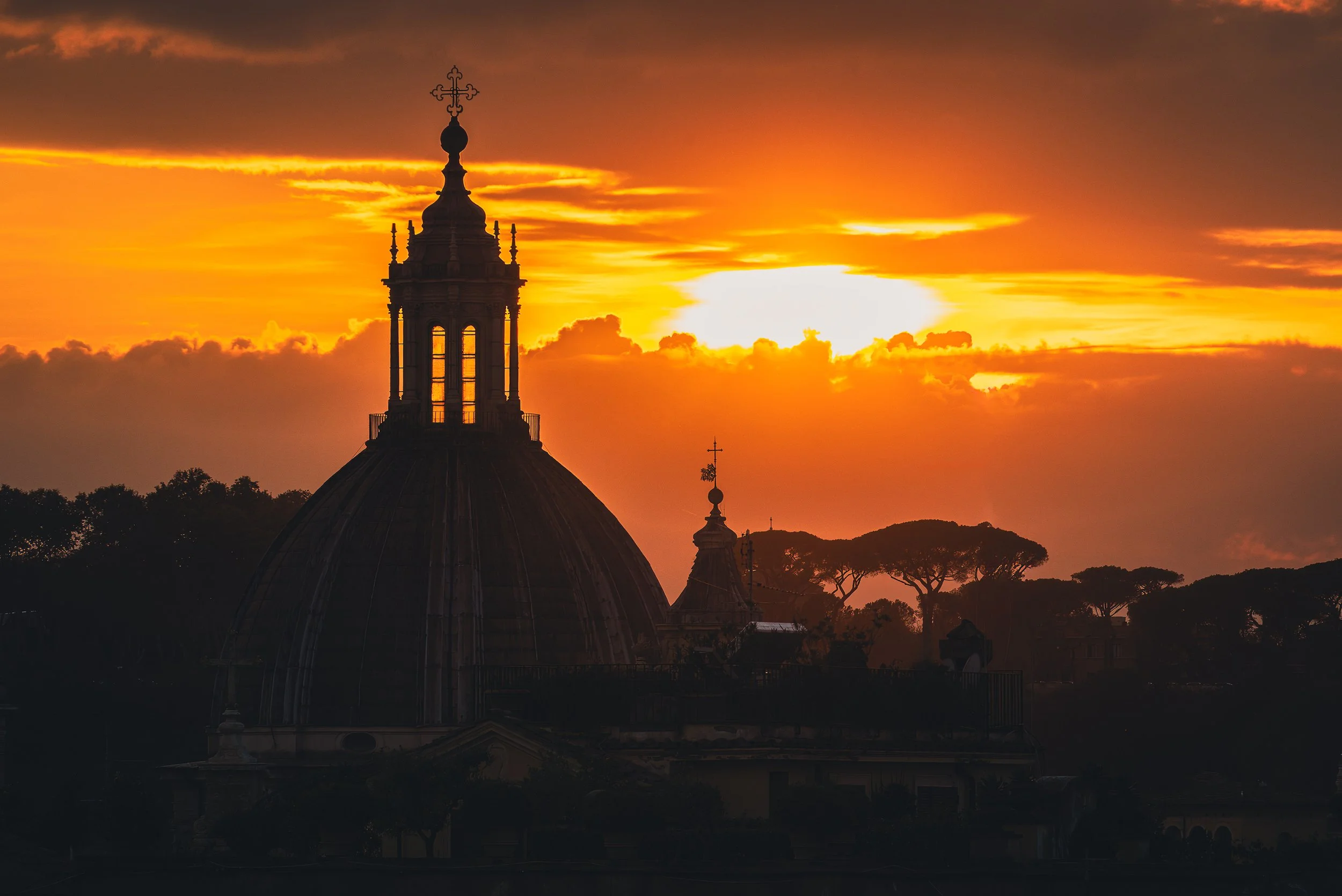 Sunset, Rome, Italy.